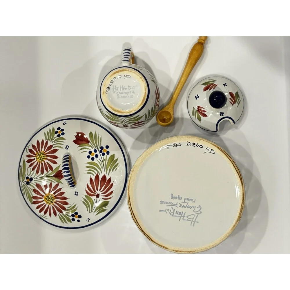 Welsh Dresser Portmeirion Set Serving Tureen And Small Lidded Server With Spoon